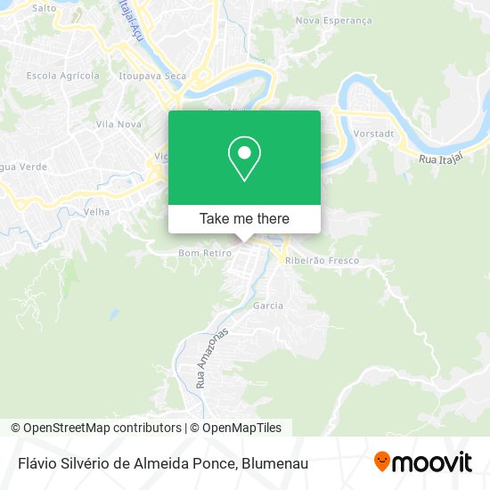 Flávio Silvério de Almeida Ponce map