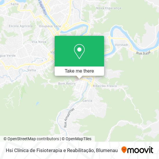 Hsi Clínica de Fisioterapia e Reabilitação map