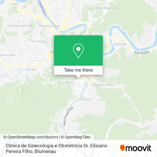 Clínica de Ginecologia e Obstetrícia Dr. Elisiario Pereira Filho map