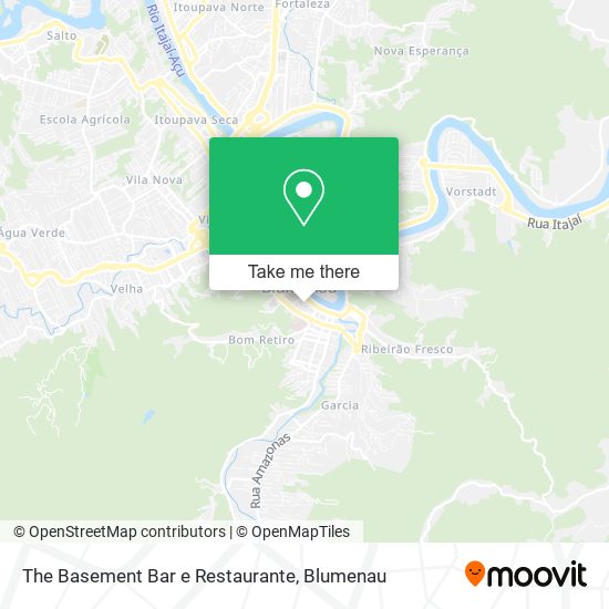 Mapa The Basement Bar e Restaurante