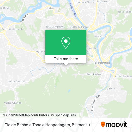 Mapa Tia de Banho e Tosa e Hospedagem