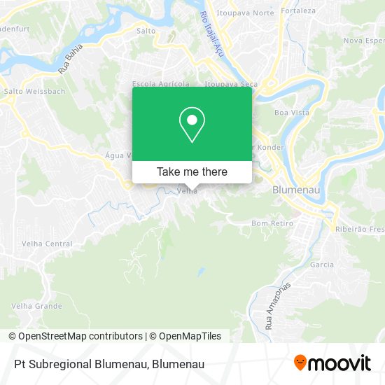 Pt Subregional Blumenau map