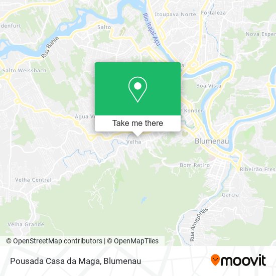 Mapa Pousada Casa da Maga