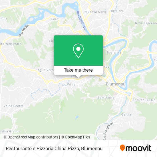 Mapa Restaurante e Pizzaria China Pizza