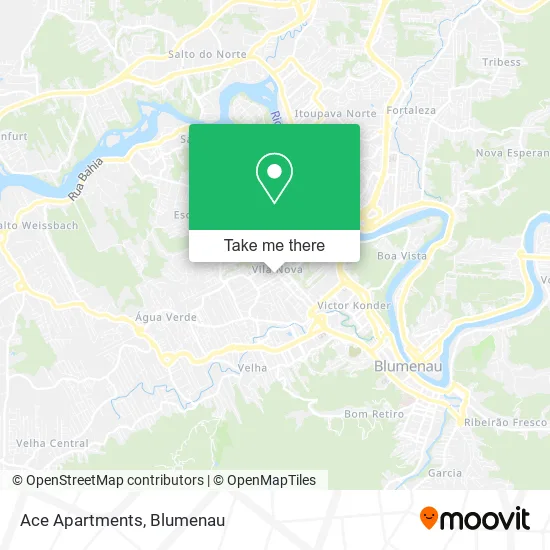 Ace Apartments map