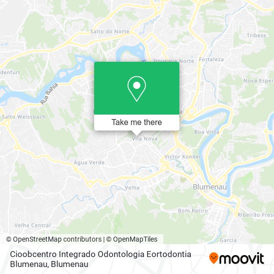 Cioobcentro Integrado Odontologia Eortodontia Blumenau map