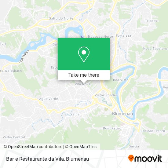 Mapa Bar e Restaurante da Vila