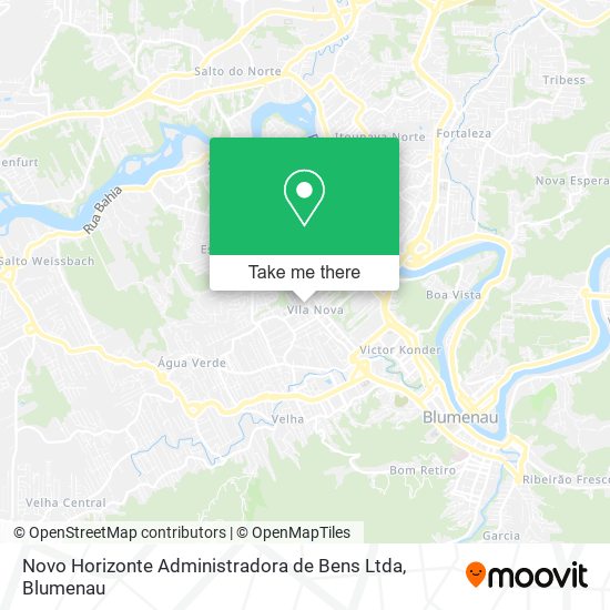 Mapa Novo Horizonte Administradora de Bens Ltda