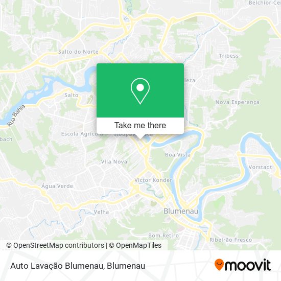 Auto Lavação Blumenau map