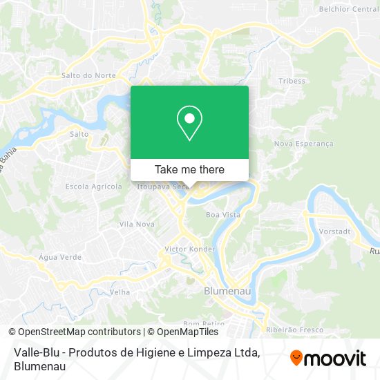 Mapa Valle-Blu - Produtos de Higiene e Limpeza Ltda