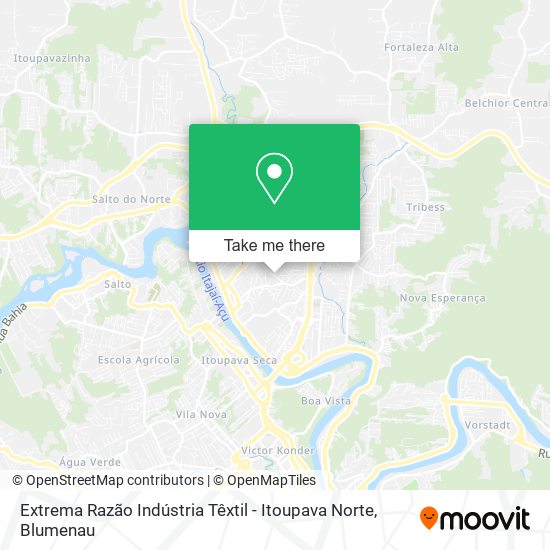 Extrema Razão Indústria Têxtil - Itoupava Norte map
