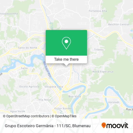 Mapa Grupo Escoteiro Germânia - 111 / SC