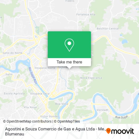 Mapa Agostini e Souza Comercio de Gas e Agua Ltda - Me.