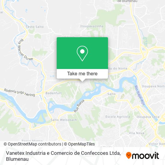 Vanetex Industria e Comercio de Confeccoes Ltda map