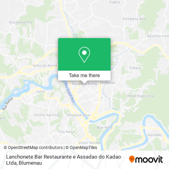 Mapa Lanchonete Bar Restaurante e Assadao do Kadao Ltda