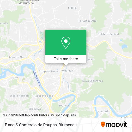 F and S Comercio de Roupas map