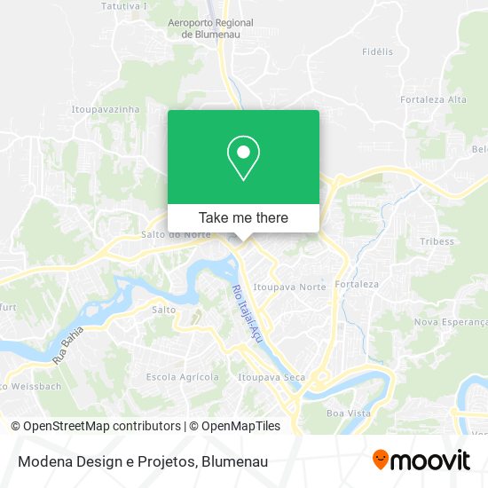Mapa Modena Design e Projetos
