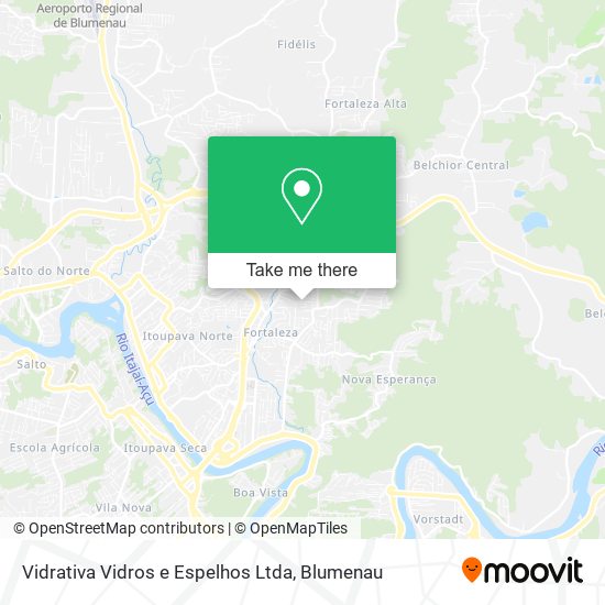 Vidrativa Vidros e Espelhos Ltda map