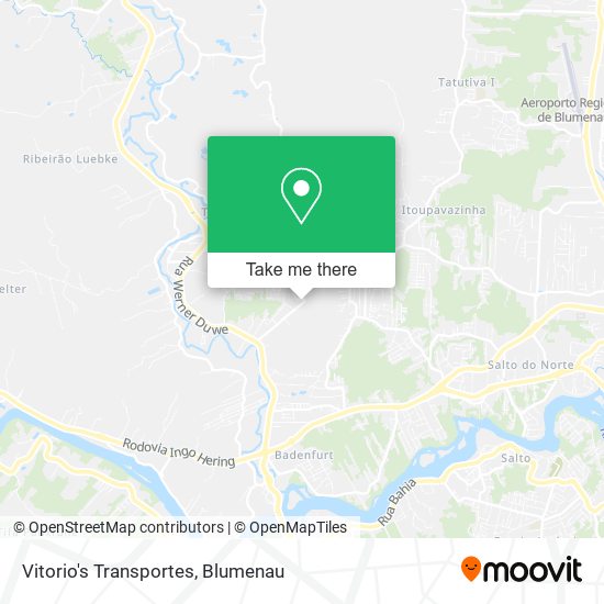 Vitorio's Transportes map