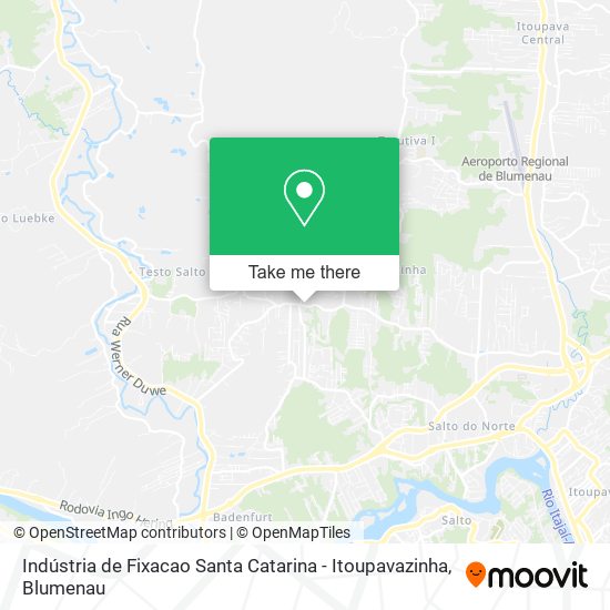 Indústria de Fixacao Santa Catarina - Itoupavazinha map