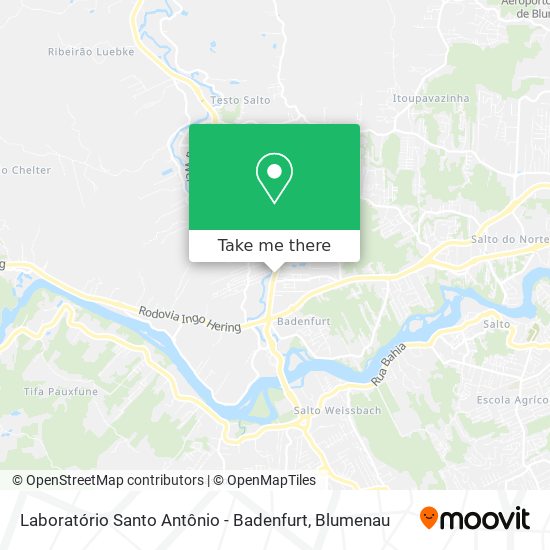 Laboratório Santo Antônio - Badenfurt map