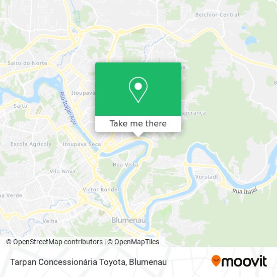 Mapa Tarpan Concessionária Toyota