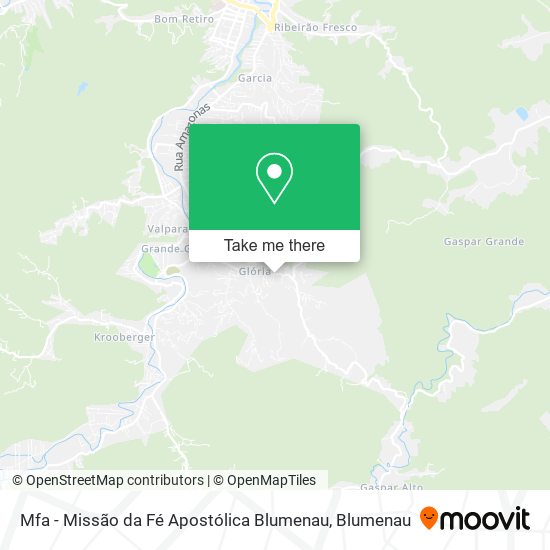 Mfa - Missão da Fé Apostólica Blumenau map