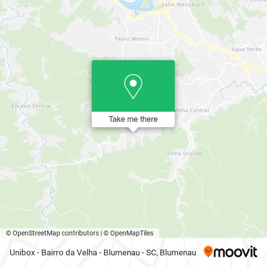 Mapa Unibox - Bairro da Velha - Blumenau - SC