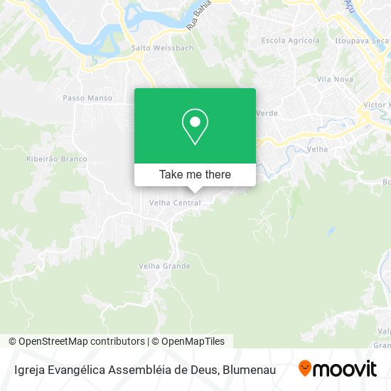 Mapa Igreja Evangélica Assembléia de Deus