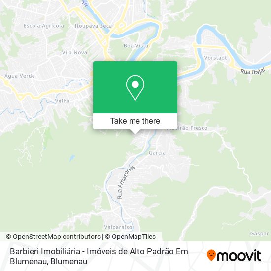 Barbieri Imobiliária - Imóveis de Alto Padrão Em Blumenau map