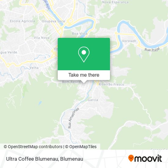 Ultra Coffee Blumenau map