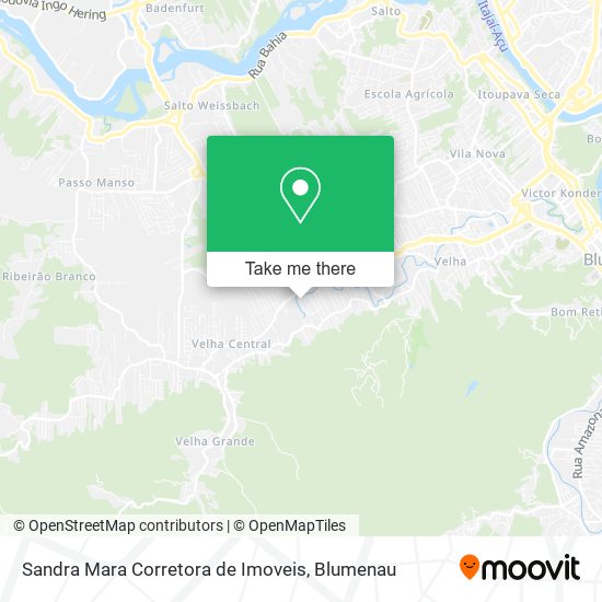 Mapa Sandra Mara Corretora de Imoveis