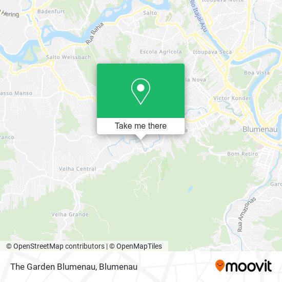 The Garden Blumenau map