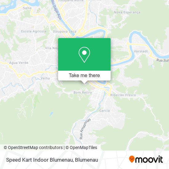 Mapa Speed Kart Indoor Blumenau