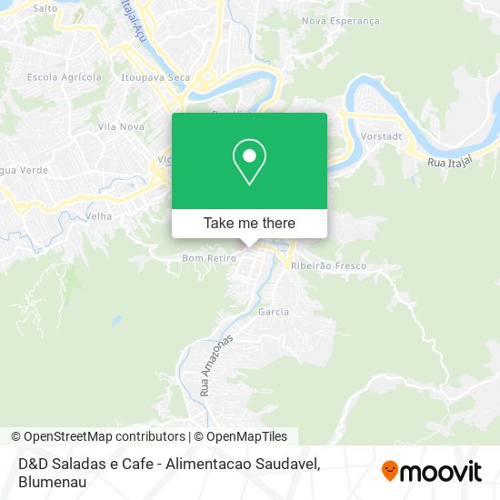 D&D Saladas e Cafe - Alimentacao Saudavel map