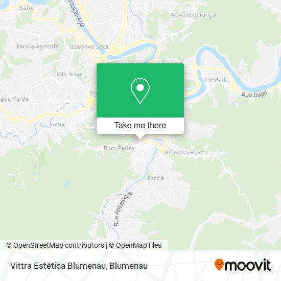 Mapa Vittra Estética Blumenau