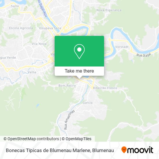 Mapa Bonecas Típicas de Blumenau Marlene