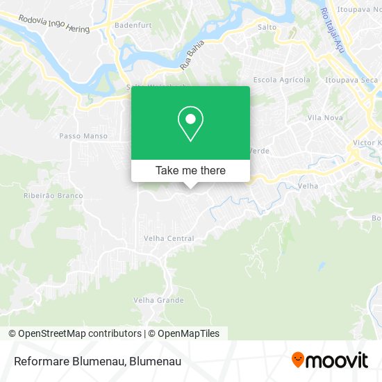 Reformare Blumenau map