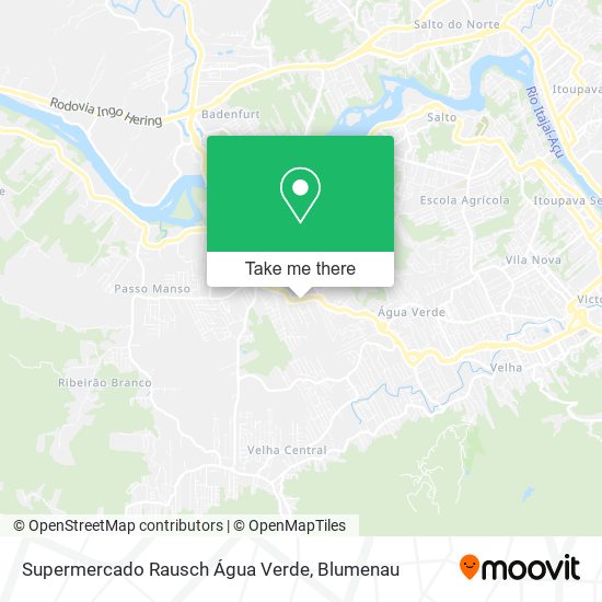 Mapa Supermercado Rausch Água Verde