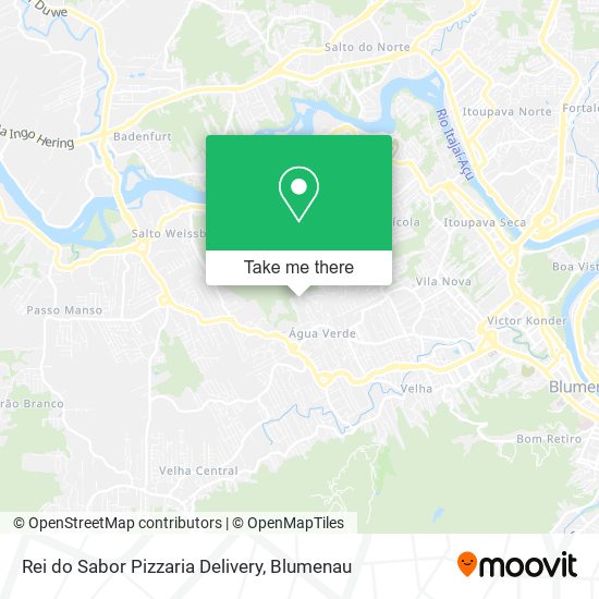 Mapa Rei do Sabor Pizzaria Delivery