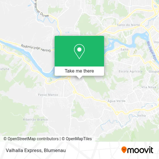 Valhalla Express map