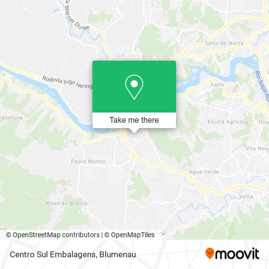 Centro Sul Embalagens map