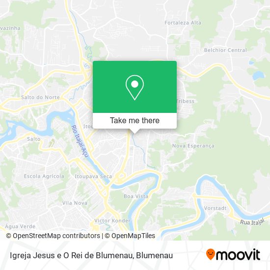 Igreja Jesus e O Rei de Blumenau map