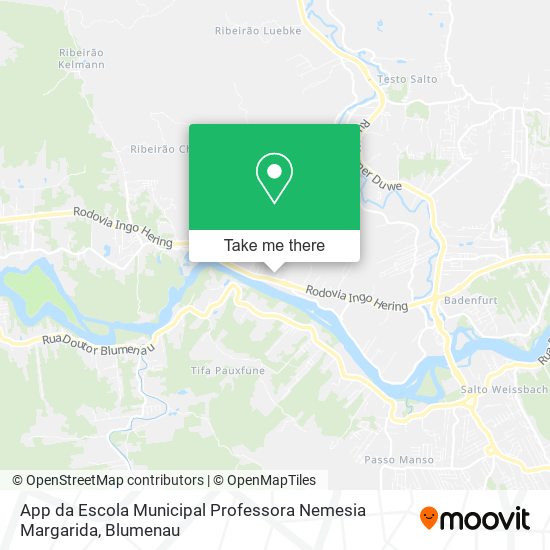 Mapa App da Escola Municipal Professora Nemesia Margarida