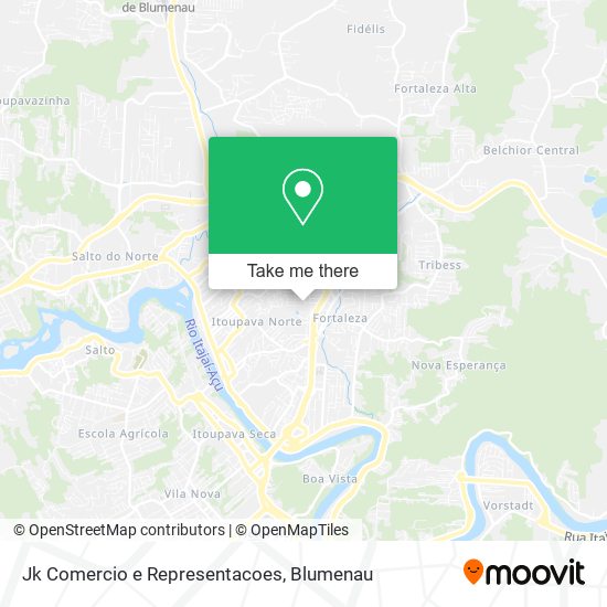 Jk Comercio e Representacoes map