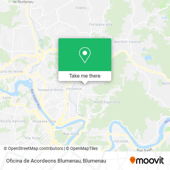 Oficina de Acordeons Blumenau map