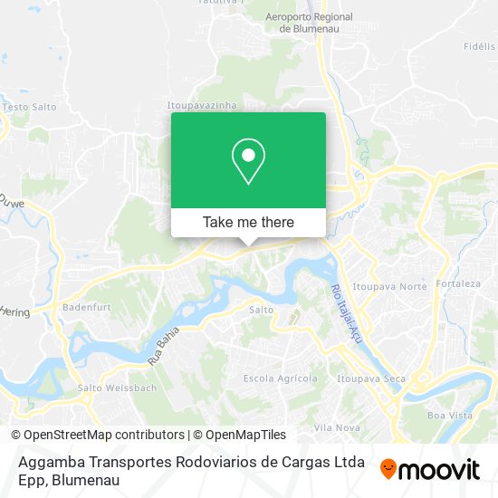 Aggamba Transportes Rodoviarios de Cargas Ltda Epp map