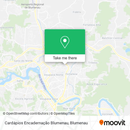Cardápios Encadernação Blumenau map