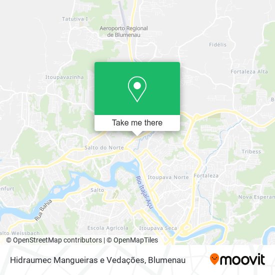 Mapa Hidraumec Mangueiras e Vedações