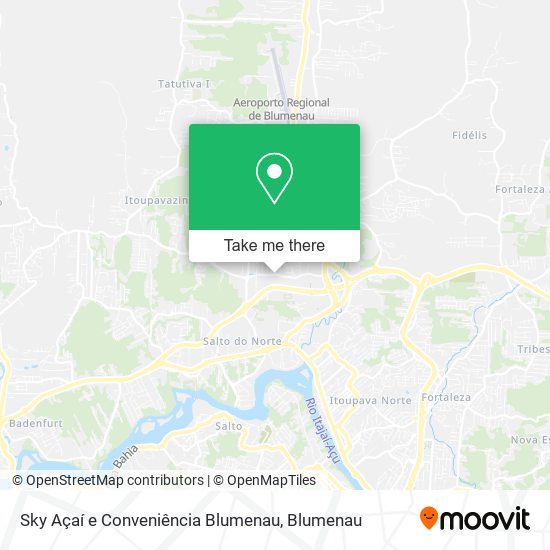 Mapa Sky Açaí e Conveniência Blumenau